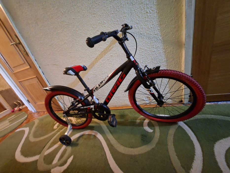 Bicicletă drag alpha 18" black-red