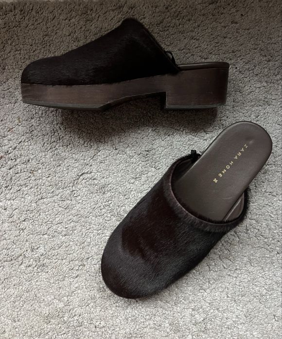 Сабо с косъм Zara Home