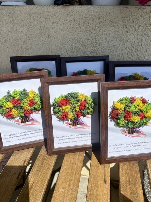 Изработвам картини със скандинавски мъх