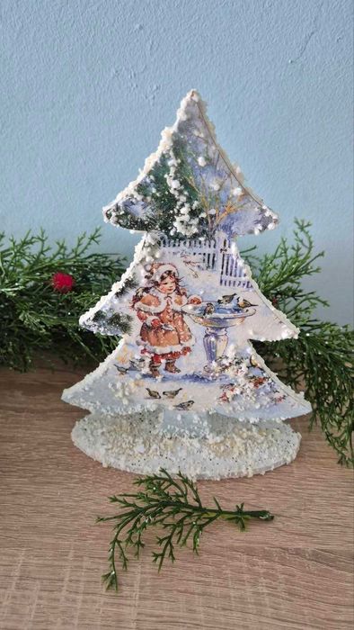 Дървени елхички ръчна изработка