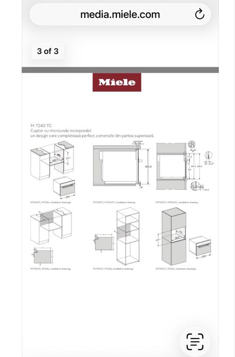 Cuptor microunde inox Miele M7240
