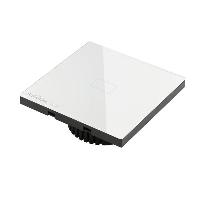 Intrerupatoare Inteligente Broadlink TC2 - 1 si TC2 - 2  cu Touch, Wi-Fi, Sticla, Alb