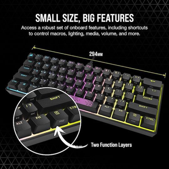 Corsair K65 RGB MINI Gaming Tastatură Mecanică ( Layout Spania )