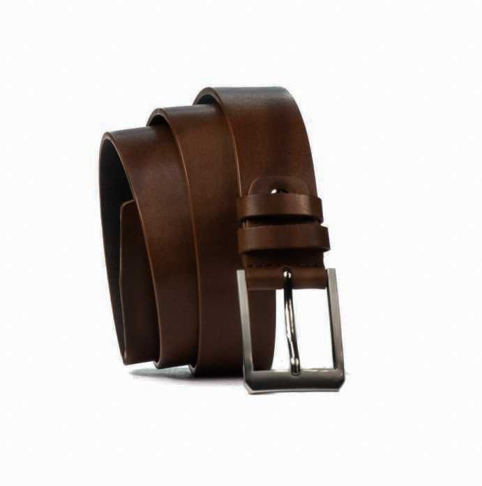 Curea Barbati, Piele naturala, catarama Zamac, culoare Neagra/Maro