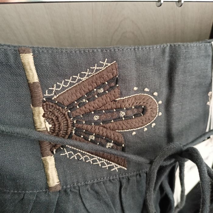 Дамска пола от лен в бохо стил