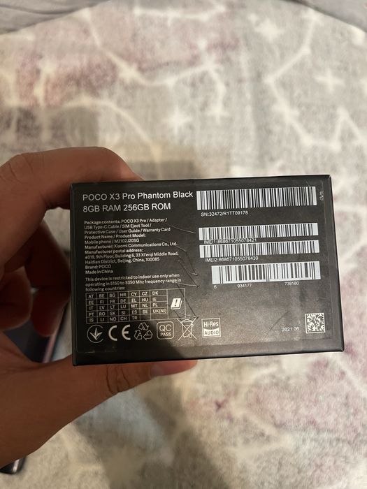 В продаже телефон Poco x3pro