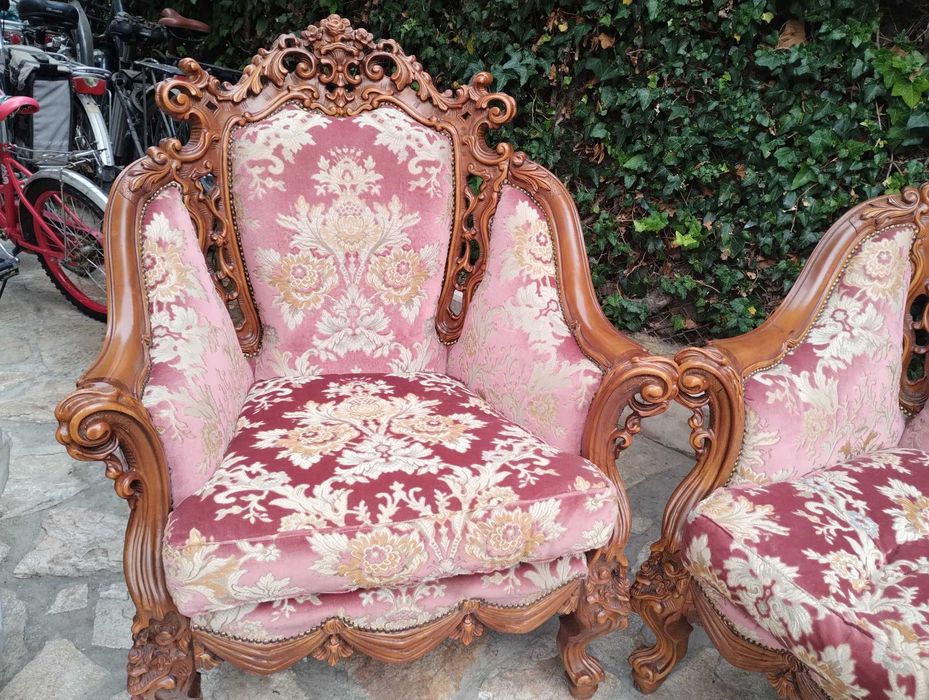 БАРОКОВА ГАРНИТУРА -диван ,2 кресла