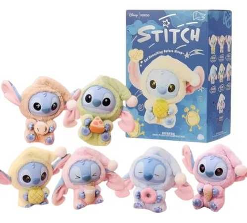 Labubu Stitch Miniso Eat Something Before Sleep, Лабубу Стич Минисо