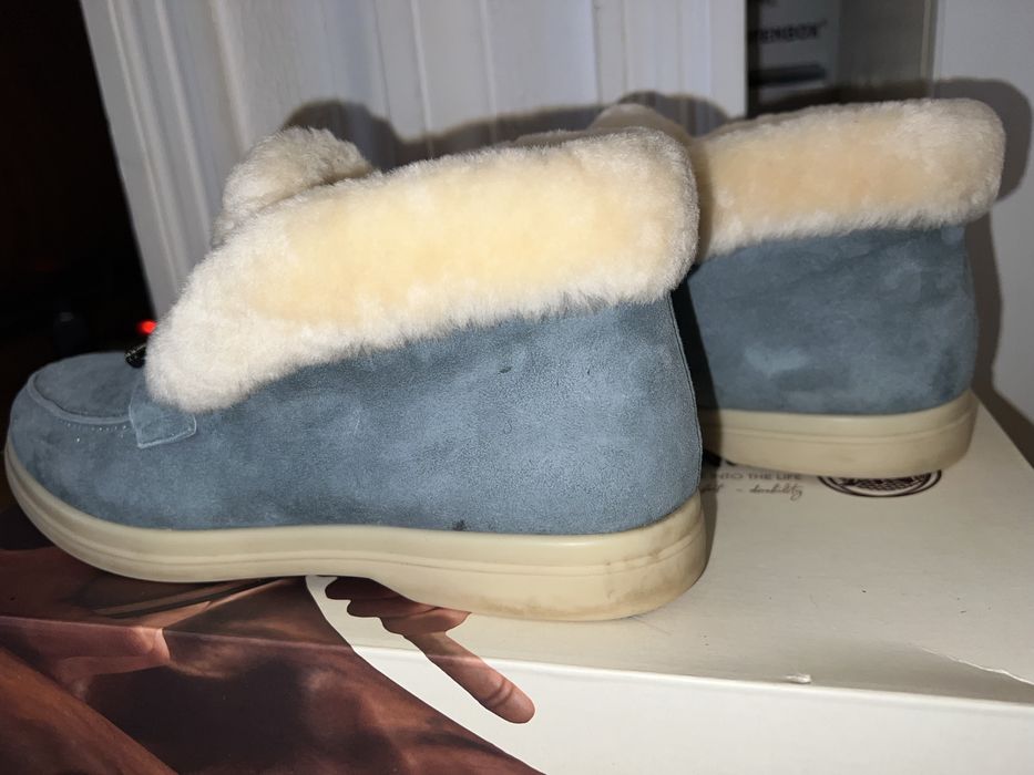 Теплые лоферы женские