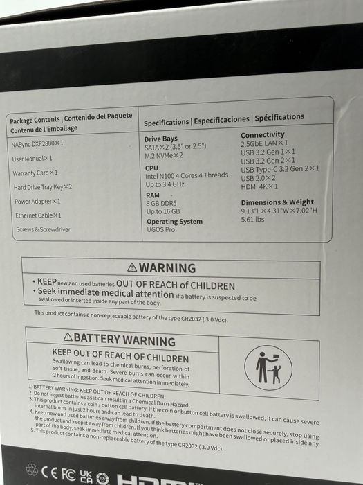 Ugreen nasync DXP2800 2-bay SIGILAT Expediem In toata Tara