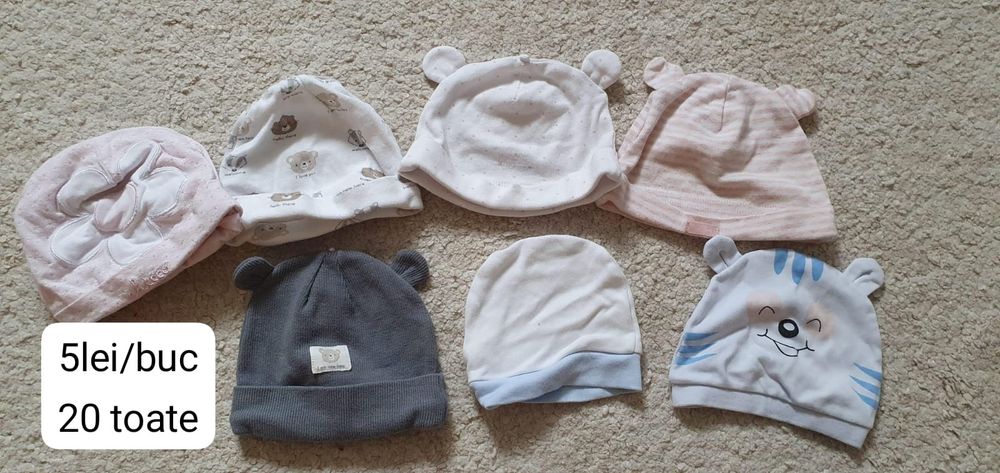 Lot haine bebelusi nou-nascuti marimea 50-56, pentru 0-3 luni