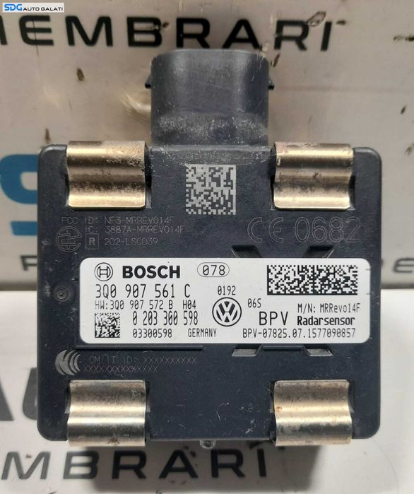 Distronic Radar Volkswagen Passat B8 2015 - 2023 Cod 3Q0907561C [N0080]