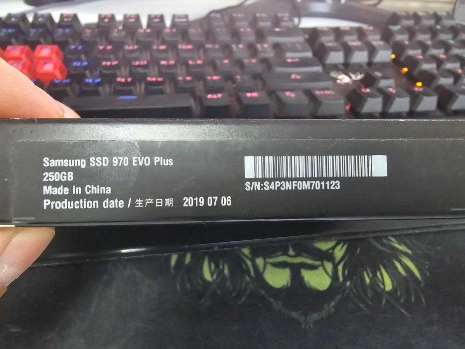 Samsung 970 EVO Plus 256Gb nvme (made in korea)