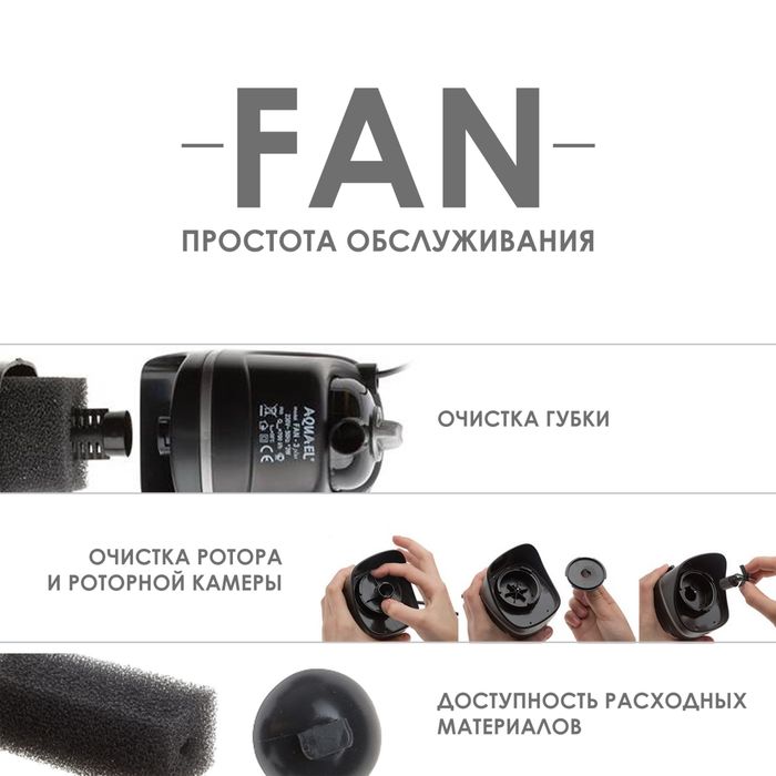 Продаем фильтр для аквариума Aquael Fan Filter 3 Plus