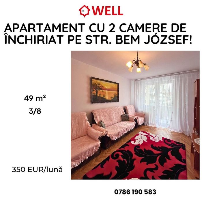 Apartament  de închiriat în Sf. Gheorghe, pe strada Bem József!