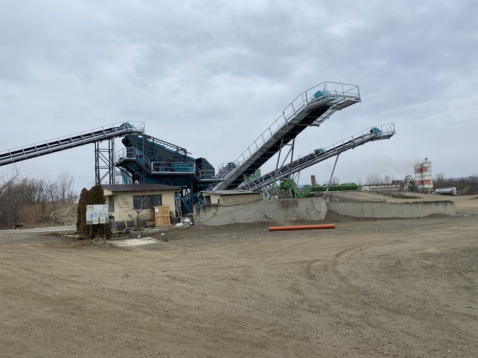 Statii sortare cu spalare, concasoare, hidrociclon,