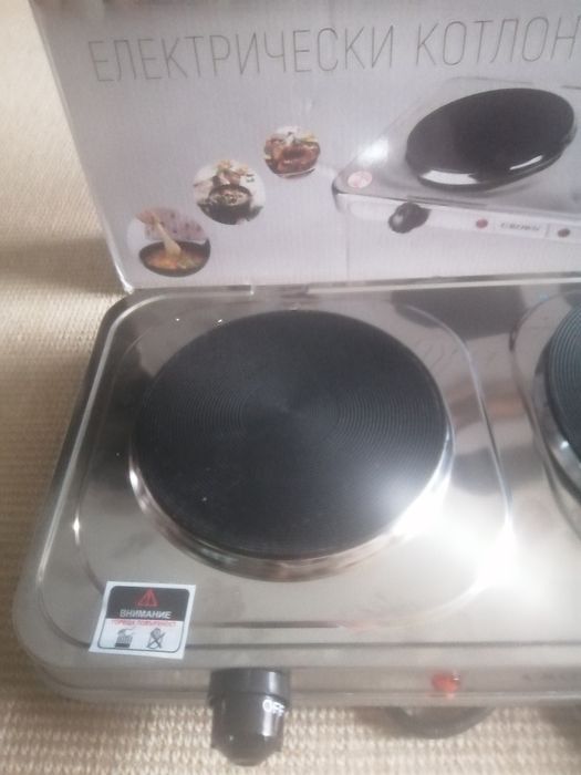 Два броя двоен електрически нови електрически котлони.