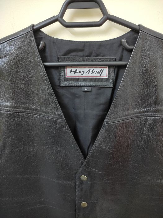 Vestă piele naturală bărbați/L