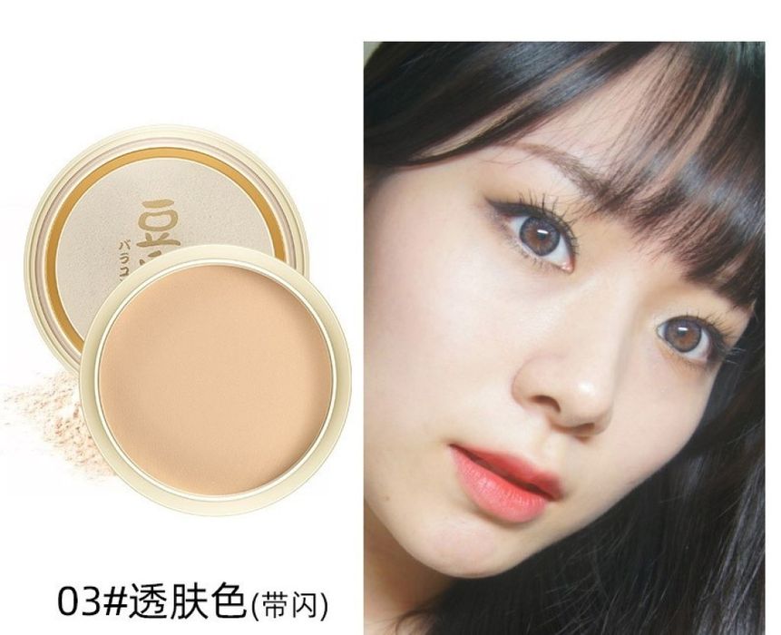 Водоустойчива пудра за лице с козметична гъба / Вариант 1: 01#;Вариант