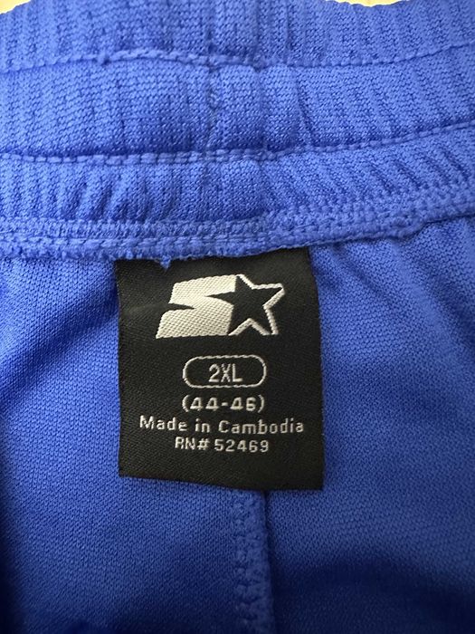 Pantaloni Scurți Starter Athletic Bărbați – Nou Fără Etichetă – Mărimea 2XL Albaștri Mesh Sală