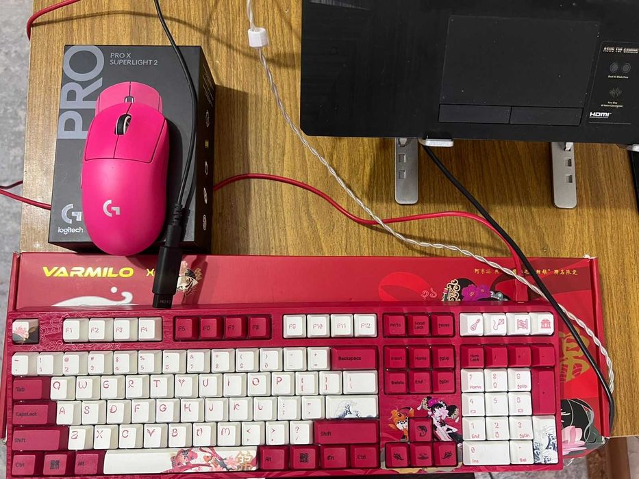 Varmilo va108m koi, Logitech G Pro X Superlight 2