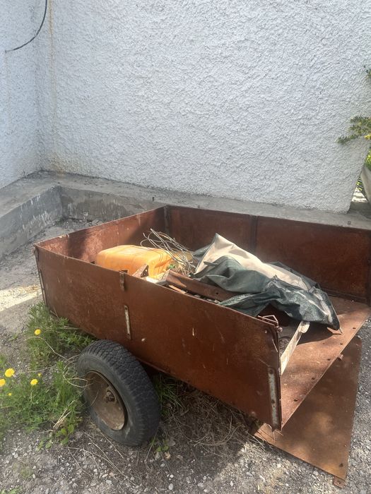 Тележка на мотоцикл, мотоблок.