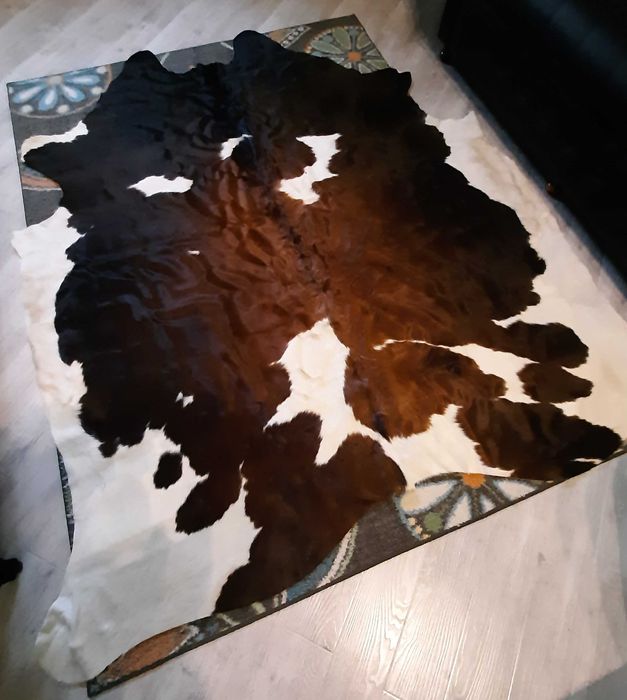 100% Natural Cowhide Cow-skin Leather Rug - Made in BRAZIL 220 x 180cm