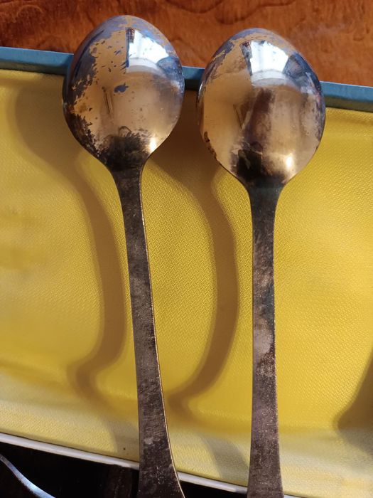 Ложки чайные, позолоченные, СССР.
