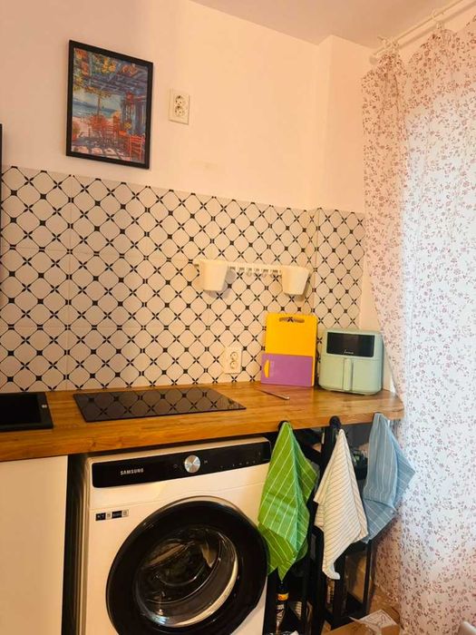 Mobila bucatarie - blat, chiuveta, masca si plita cu inductie
