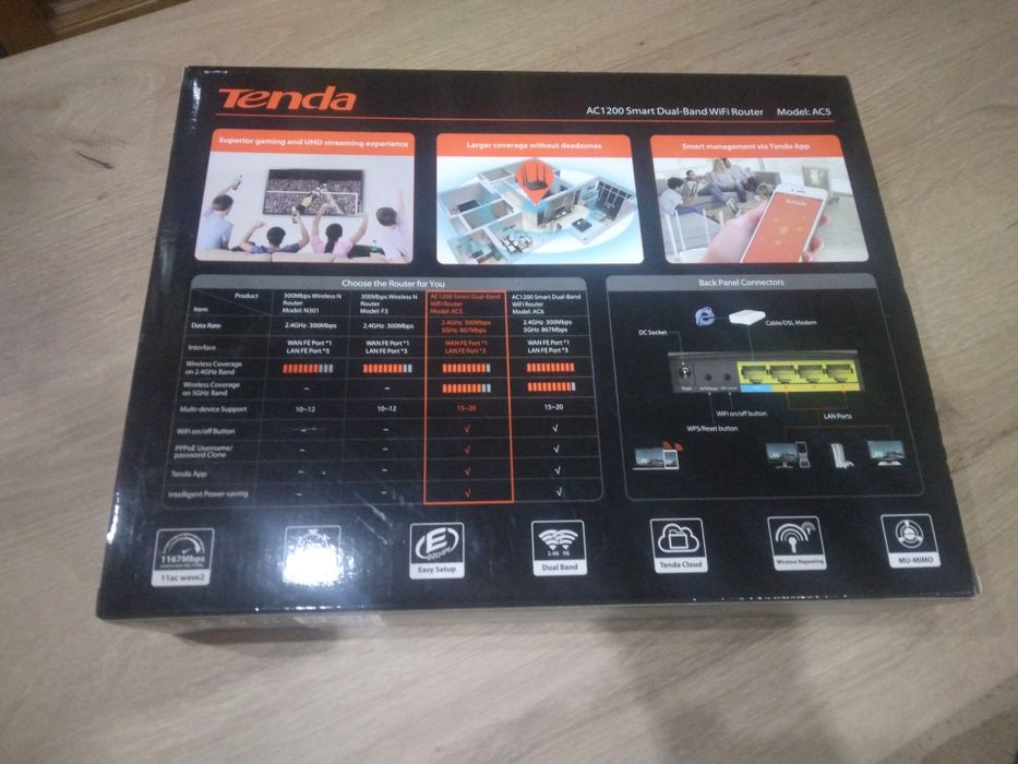 Router WiFi Dual Band Tenda