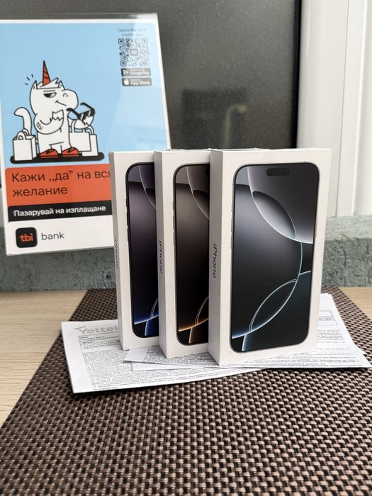 НОВ!36М ГАР /ЛИЗИНГ/ iPhone 16 Pro Max 256Gb White Black Natural Titan