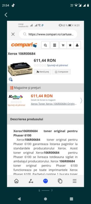 Epson S050010, 5 bucăți 
Developer cartridge:
EPL-5700
EPL-5700I