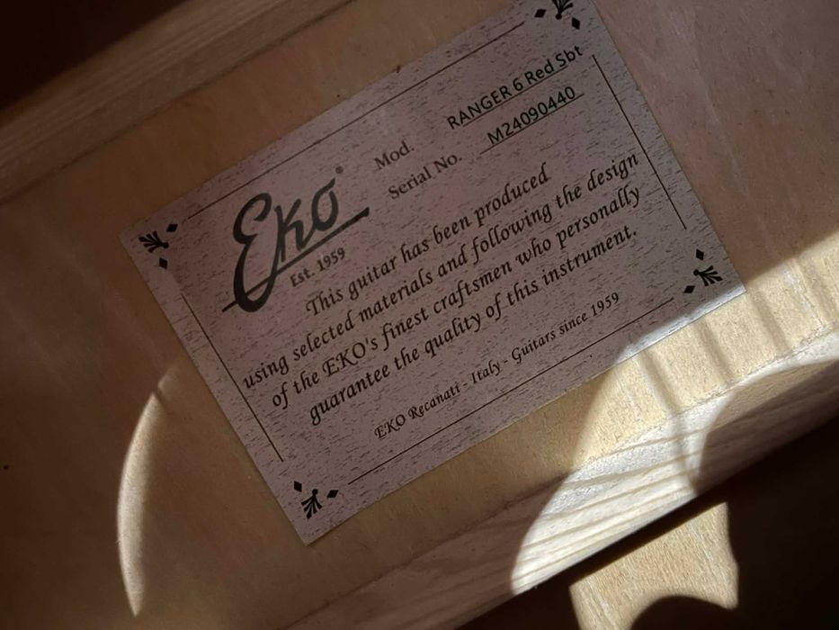 Акустична китара EKO Ranger 6 – Red Sunburst