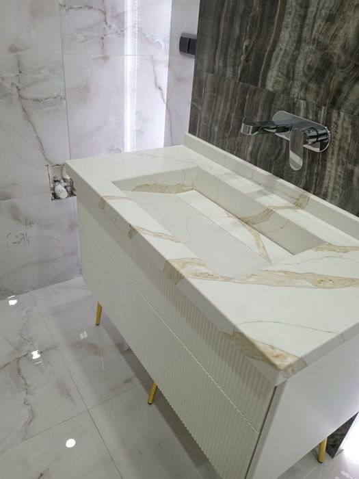 Столешницы из искусственный камень для санузели