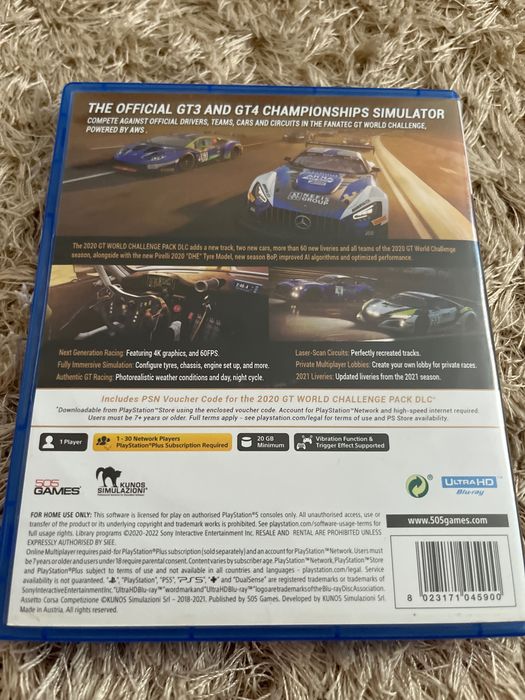 Игра за PlayStation 5 Asseto Corsa COMPETIZIONE