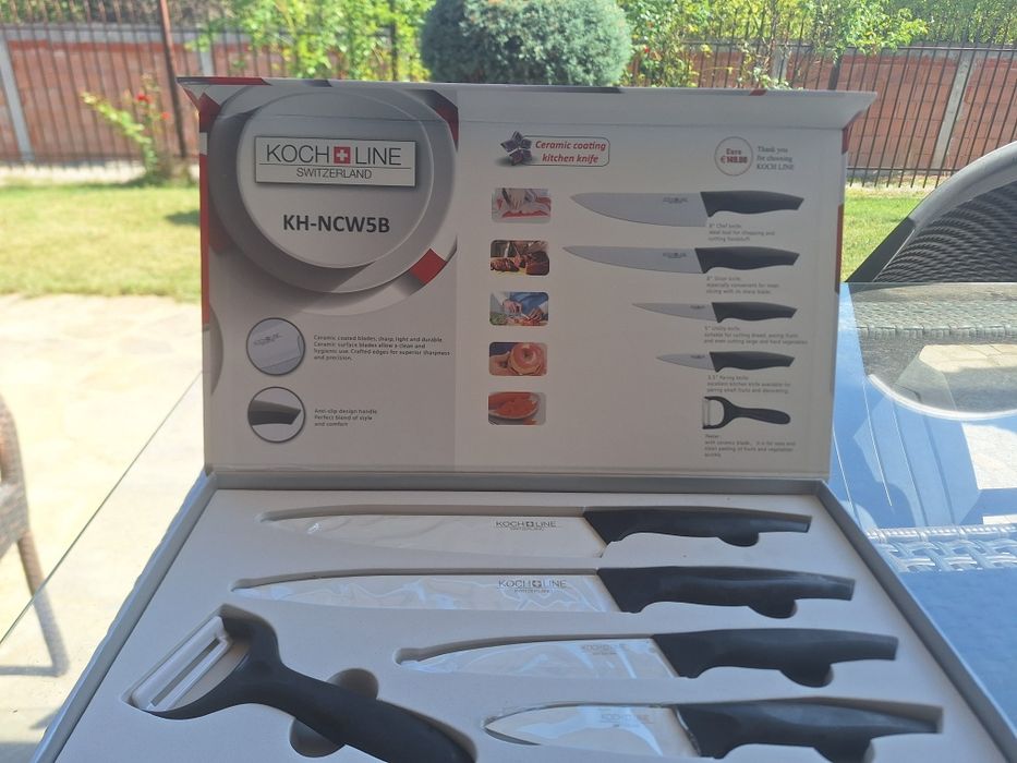 KOCH LINE 5 PCS Ceramic coated knife set