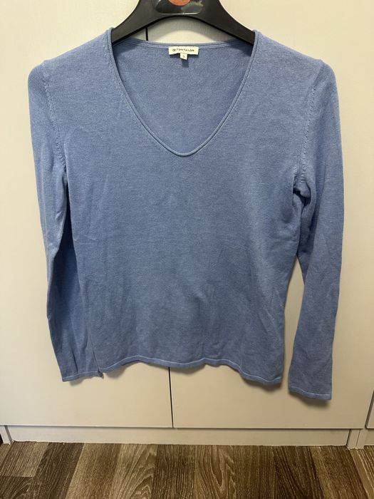 Pulover damă Tom Tailor albastru – mărimea S – 60% bumbac