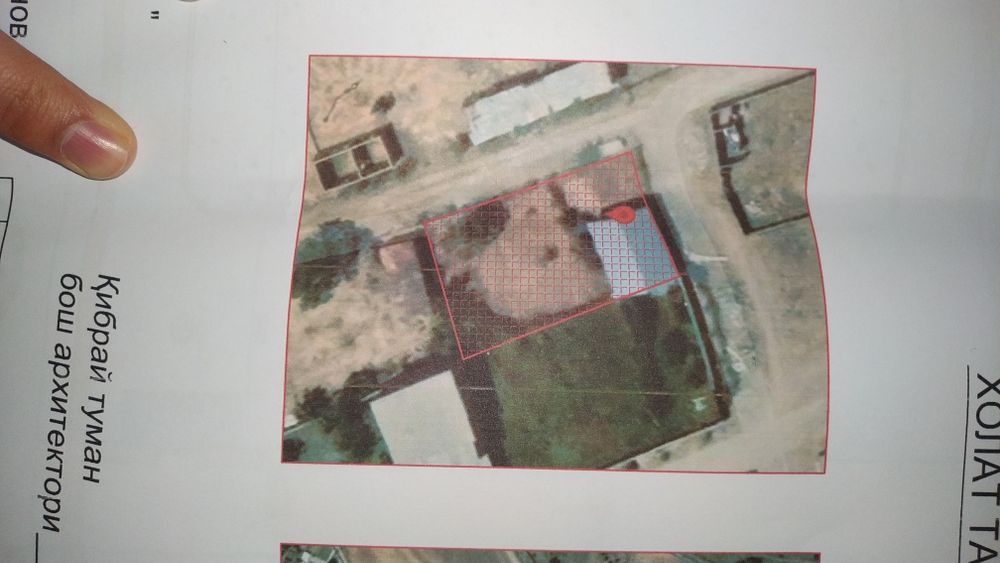 Кибрайда дала ховли сотилади. Продается участок в Кибрайе