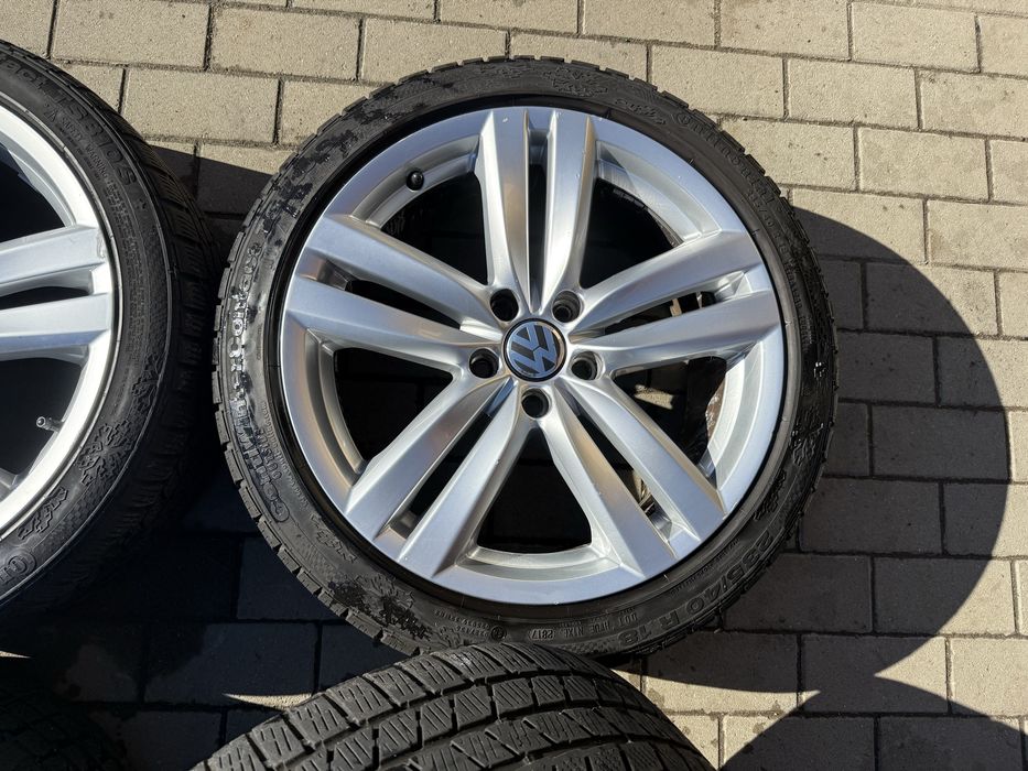 Jante 5x112 Vw Passat B6 B7 originale 235 40 18 continental