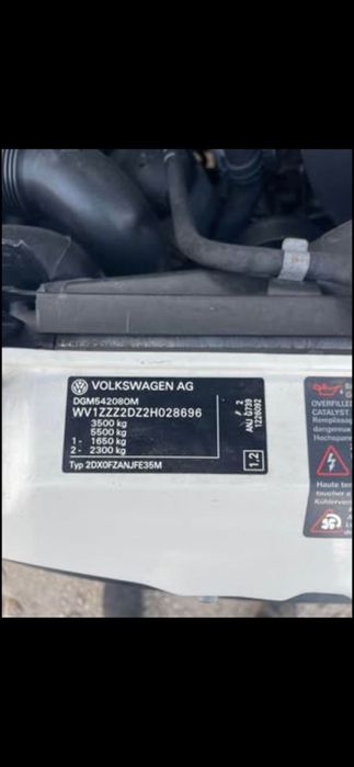 Volkswagen Lt 46 Bascula 3.60M 2003 2.5 ANJ 109 CP 3.5T cat.B