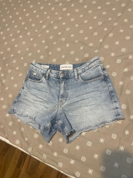 Къси дънкови панталонки Calvin Klein