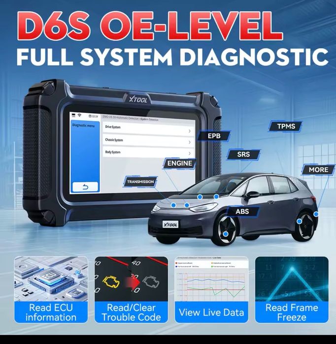 Tester diagnoza auto Xtool D6s