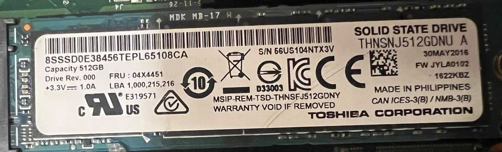 Vanad SSD 512GB M.2 2280 SATA III Solid State Drive - 6Gbps