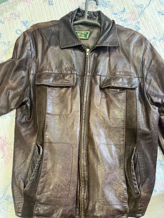 Куртка мудская кожанная