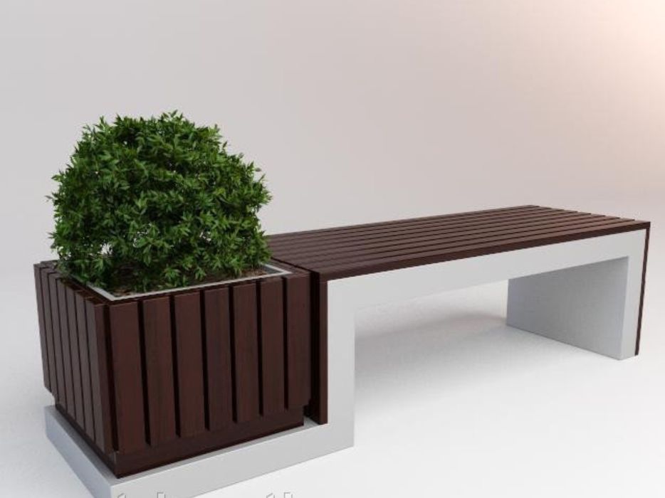 Скамейка  железобетоный