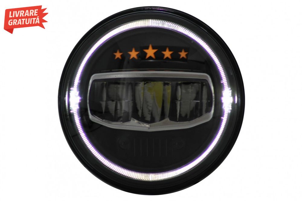Faruri Full LED CREE Dublu Proiector Jeep Wrangler JK TJ LJ JL (1997-2