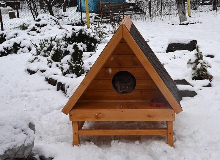 Домик для кошки утепленный