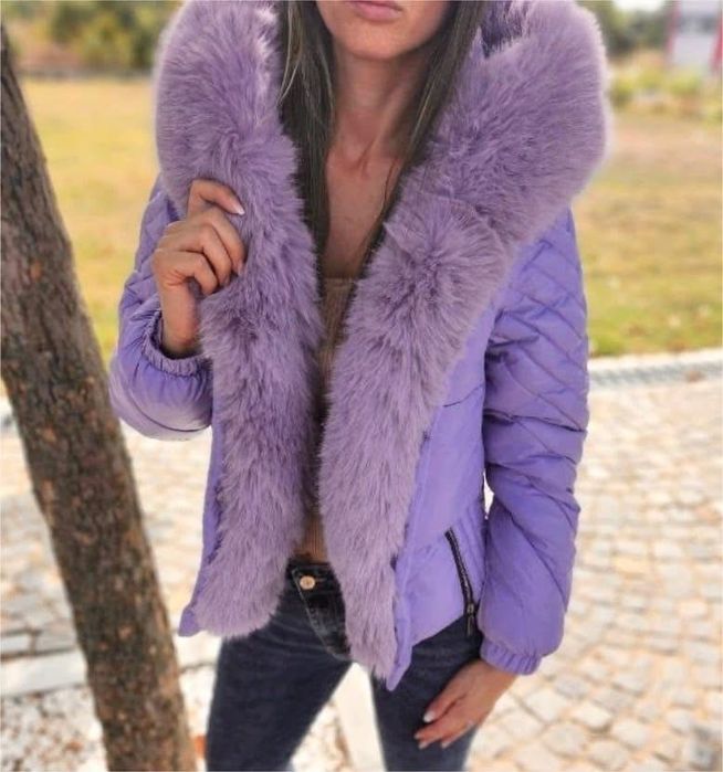 Дамско яке с пух
