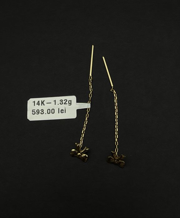 Bijuteria Royal cercei aur 14k 1.32 gr