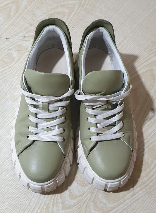 Кеды кожаные женские